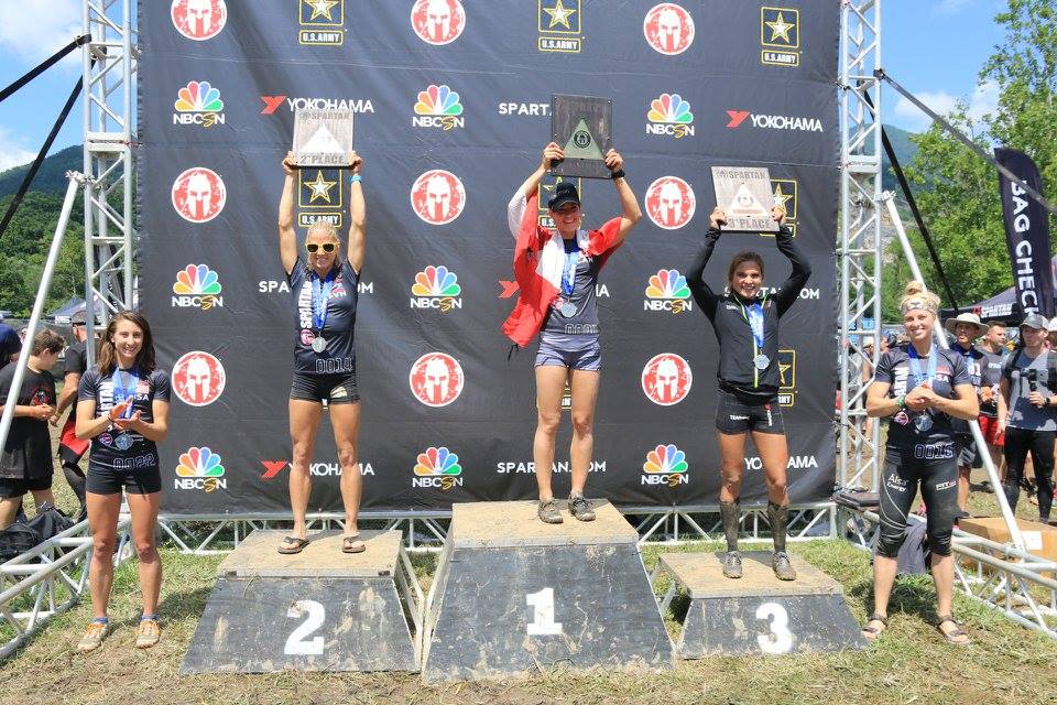 Spartan Race Asheville 2017 Women's Podium
